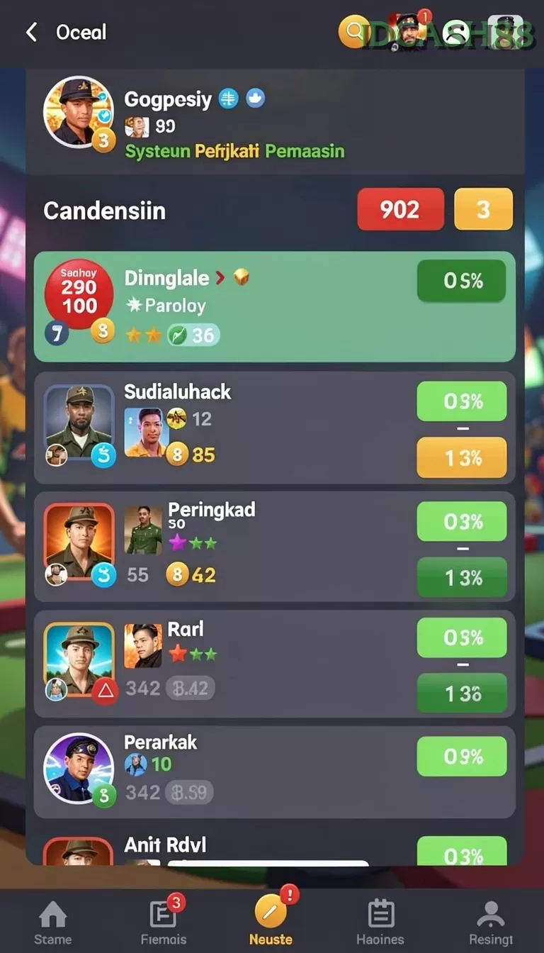 Cuplikan layar 98SPIN — halaman utama
